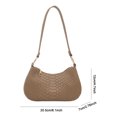 thumbnail image 2 of Bolso Moderna Handbag Crescent Shoulse Fashion Axilas Mujeres Pu Shoulder Gran Capacidad Sólido Color Top Bolete, 2 of 9