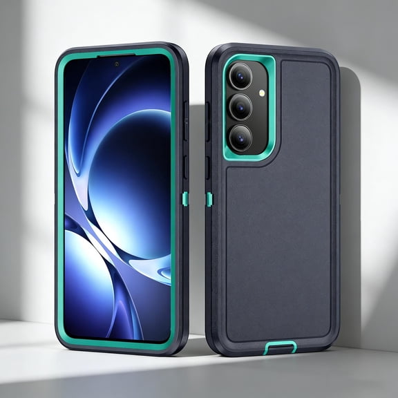 Rugged Case for Samsung Galaxy S26 , Heavy Duty Triple-Layers Military Grade Shockproof Cover, Scratch Resistant Non-Slip Camera Lens Protection Hybrid Case for Samsung Galaxy S26 , Green