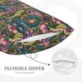 thumbnail image 3 of Honeii Snake And Flower Decorative Throw Pillow Case - Elevate Your Couch, Sofa, or Bed with Stylish Home Decor, Perfect Gift Idea-20"x30", 3 of 6