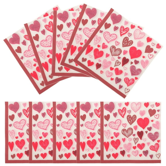 OUNONA 40 Sheets Dinner Napkins Paper Restaurant Tabletop Napkins Beverage Paper Napkins