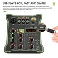 thumbnail image 4 of Tuner, Fonction Bt Intégrée Audio Usb Led Fonction Usb Dj Live Son 5 Canaux Affichage Led Console Intégrée Son Mer 5 Canaux 48v Phan Power Simbae Iuppa, 4 of 7