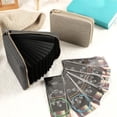 thumbnail image 6 of Circular Knitting Needle Storage Bag, Zipper Organizer Case For Crochet Sewing Accessories, Empty Kit Bag (Khaki), 6 of 9