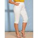 thumbnail image 3 of Pantalones de longitud de la rodilla de los apliques de talla grande Rosegal Pantalones cortos de talla grande, 3 of 5