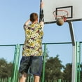 thumbnail image 5 of Xecao Lilies Flowers print basketball shirt for both men and women, a unisex basketball jersey perfect for theme parties-X-Large, 5 of 6