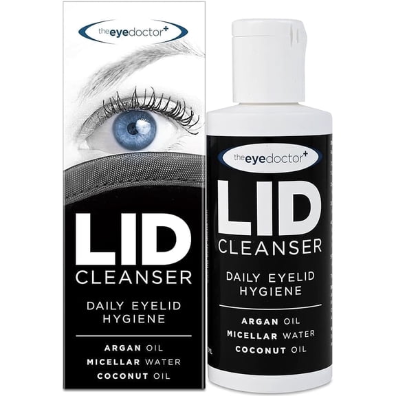 The Eye Doctor Lid Cleanser – Eyelid Cleanser to Remove Debris and Make Up from Eyelids – Suitable for Sensitive Eyes – Contains Argan Oil Coconut Oil and Micellar Water 100ml