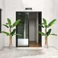 thumbnail image 2 of Costway 2 PCS 5.5 FT Tall Artificial Banana Tree with 10 Large Leaves Double Stalks Natural Bark, 2 of 9