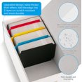 thumbnail image 4 of Xianyou-Boîte de Rangement pour Cartes de Collection 4 Pack, Inclut 5 Diviseurs de Couleur 6 Étiquettes Autocollantes 10 Diviseurs, Boîte à Cartes pour Cartes de Sport Baseball Football Basketball, Mtg (4 Pack-Blanc-Horizontal, 7.0 Pouces L), 4 of 4