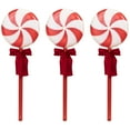 thumbnail image 2 of Set of 3 Peppermint Candies Christmas Pathway Markers 16", 2 of 10
