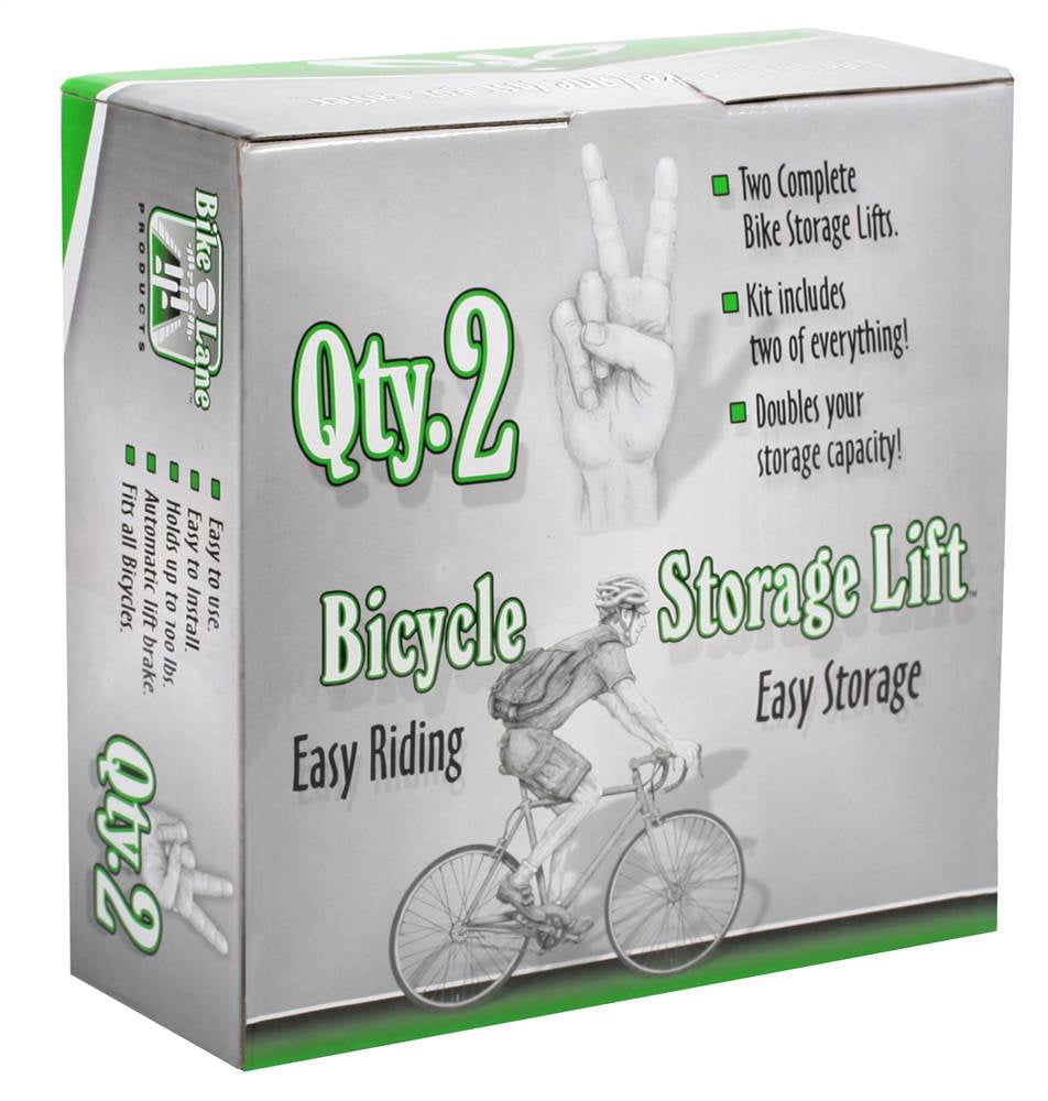 2011 Bike Lane Bicycle Storage Lift Bike Hoist 100LB Capacity Heavy Duty 2 Pack 