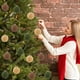 thumbnail image 3 of 15 Bolas Navideñas de Terciopelo con Adornos de Plástico Flocado | Fáciles de Colgar | Atractivo Multidimensional | Duraderas | Versátiles | 15 Piezas, 3 of 7