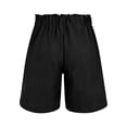 thumbnail image 4 of Flowy Shorts for Women Hontri Shorts for Women Womens Casual Elastic Waist Shorts High Waist Wide Leg Pleated Business Work Trouser Shorts Without Pockets, 4 of 7