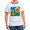 Red/White, variant on CafePress - Sunflowers Painting T Shirt - 100% Cotton Ringed T-Shirt