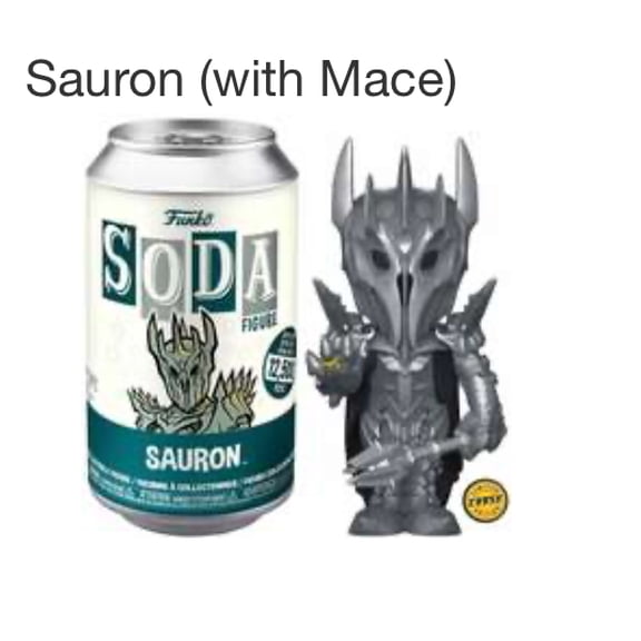 Funko Soda Figure Sauron Chase Variant with Mace Vinyl