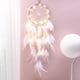 thumbnail image 3 of Atrapasueños, atrapasueños de plumas, atrapasueños con luz LED, atrapasueños hecho a mano para el dormitorio de los niños, decoración para colgar en la pared, regalo de bendición y decoración para el hogar para colgar en la pared, manualidades. Zhivalor WL-00253, 3 of 8