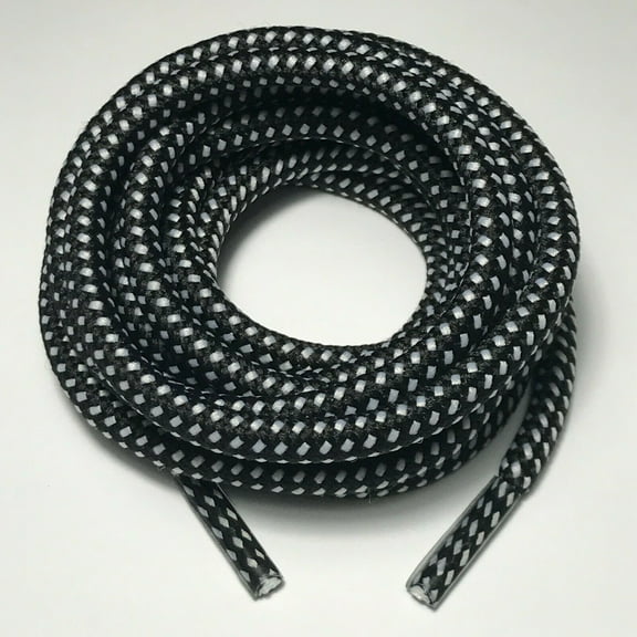 B&Q 3 Pairs 5MM Thick Heavy Duty Round Boot Laces Shoelaces replacements strings for Hiking Walking Construction Safety Work Boots Shoes 39 40 48 54 55 60 63 72 Inches