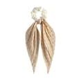 thumbnail image 3 of Coleteros ligeros con lazo para el pelo para damas, mujeres y niñas, ideales para regalar en fiestas navideñas. Beige Amarillo, 3 of 8