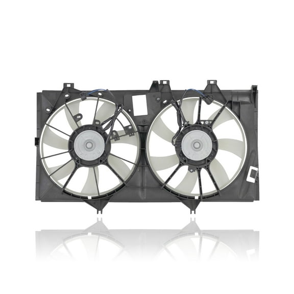 Dual Radiator and Condenser Fan Assembly - Pacific Best Inc. Fit/For TO3115173 12-17 Toyota Camry Hybrid, 13-18 Avalon Hybrid Fits select: 2012-2014 TOYOTA CAMRY HYBRID/LE/XLE