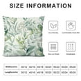 thumbnail image 5 of HENGT Spring Sage Green Leaf Pillow Covers, Eucalyptus Floral Watercolor Pillow Cushion Cases, Gray Seafoam Leaves Print Modern Throw Pillows Cover Decor Gifts for Bed Couch Sofa Living Room, 5 of 5