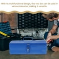 thumbnail image 2 of Metal Tool Chest Toolbox Organizer Box Heavy Duty Household Iron Storage Case for Tools and Accessories, 2 of 6