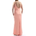 thumbnail image 2 of CALVIN KLEIN $199 Womens New 1217 Coral Halter Sleeveless Sheath Dress 12 B+B, 2 of 2