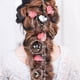 thumbnail image 2 of 2 cadenas para el cabello con forma de estrella, extensiones de cabello para mujeres, joyería para el cabello, herramientas de peinado para adolescentes., 2 of 8