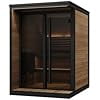SaunaLife GL4 Outdoor Sauna Kit, Garden Luxury-Series Outdoor DIY Sauna Kit, Thermo-Spruce, up to 4 Persons Bundles (Sauna Heater and Sauna Stones Included) (HIVE MINI 6 WiFi - Wood)