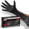 thumbnail image 2 of Venom Steel Gants Industriels en Nitrile, Gants Noirs Jetables Résistants aux Produits Chimiques, Sans Latex, Sans Poudre, Prise Texturée, Protection Robuste à Deux Couches, 2 of 7