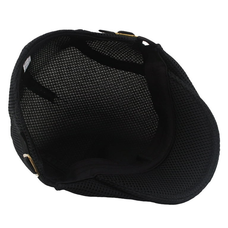 帽子 BEP OG HEART MESH CAP BLACK SPRING PARK Men's Breathable Mesh Newsboy Cap, Adjustable Summer