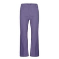thumbnail image 2 of Chiccall Mens Pants Relaxed Stretch Classic Flared 70s Style Bell Bottom Pants Purple XL, 2 of 5