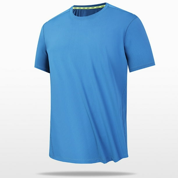 pstuiky camisetas de hombre, Camiseta informal de verano para hombre, de color liso, holgada, de manga corta y cuello redondo camisas casuales para hombre xxl