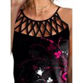 thumbnail image 3 of Gvmfive Women Tank Tops Hollow Round Neck Sleeveless Vest Blouse, 3 of 4