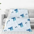 thumbnail image 3 of Dog Head Print Pattern Throw Blanket, Super Soft Anti-Pilling Flannel Bed Blankets, 50"x40", 3 of 8