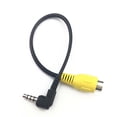 thumbnail image 3 of 2.5mm to RCA Lightweight Cable Converter GPS Tablet Extension Space Saving Reverse Camera Rear View Easy Install for Car DVR (Black), 3 of 9