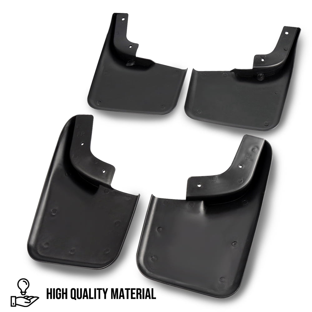 CROSSDESIGN Front&Rear Splash Guards Mud Flaps w/Wheel Lips Fit for Ford F150 2004-2014
