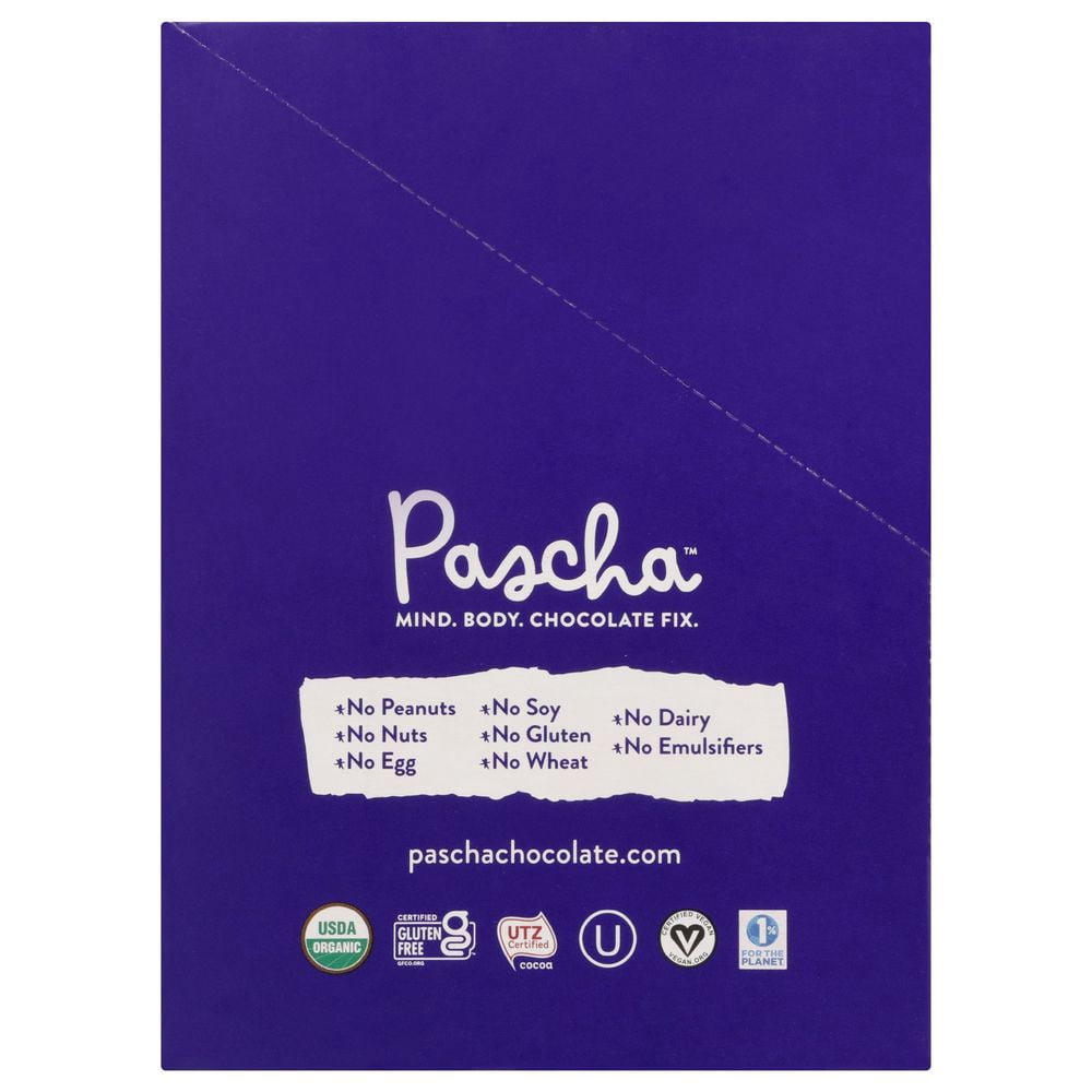 Pascha Organic Vegan White Chocolate Bar with Vanilla, 2.82 Ounce -- 10 per case.