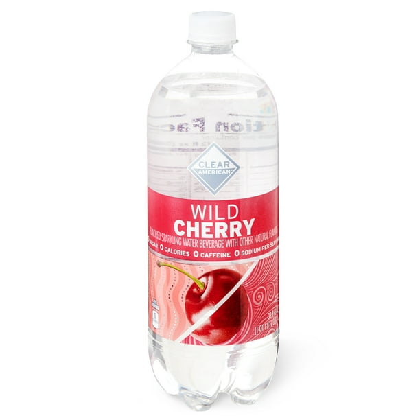 Clear American Sparkling Water, Wild Cherry, 33.8 fl oz