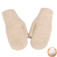 thumbnail image 2 of Sales Today Winter Mittens for Women GIJNRIUIUA Under $4 New Knitted Knitted Yarn Bag Cover Women's Winter Striped Windproof and Warm Thickened Adult Plush Finger Gloves Brown Gloves & Mittens, 2 of 3