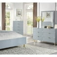 thumbnail image 2 of ACME Gaines Wooden Storage Chest with 5-Drawer in Gray High Gloss, 2 of 7