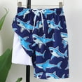 thumbnail image 7 of Baby Swimsuit Kids Toddler Boys Shark Print Short Sleeve Swimsuit Quick Dry Breathable Sun Protection Swimwear Bathing Suits for Teens Blue 13 Years-14 Years, 7 of 7