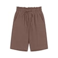 thumbnail image 6 of SHTXOZHI Womens High Waist Shorts Drawstring Wide Leg Ruffled Shorts Summer Casual Beach Hiking Pants with Pockets, 6 of 6