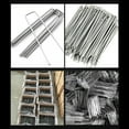 thumbnail image 2 of 6 Inch 25Pcs U-Shape Garden Stakes Galvanized Landscape S-taples for Artificial Grass Patio Yard Fences, 2 of 8