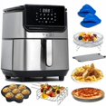thumbnail image 1 of Yedi Evolution Air Fryer, 68 Quart, Stainless Steel, ceramic cooking Basket, with Deluxe Accessory Kit and Recipe Book, 1 of 1