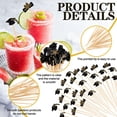 thumbnail image 3 of 200 Pcs Graduation Cocktail Picks 4.7 inch Bachelor Hat Bamboo Cocktail Toothpicks Wooden Cocktail Sticks for Graduation Sports Party Fruit Sandwich Picks Craft Decorations, 3 of 8
