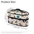 thumbnail image 6 of HELLHERO Iron Carrier Bag Universal for Most Irons Handheld Travel Steamer Organizer Dachshund Paw Print Pattern Gift, Case Only, 6 of 6