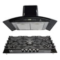 thumbnail image 1 of Combo Parrilla de 5 quemadores y Campana de cristal curvo Supra VARENNA, 1 of 9