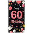thumbnail image 7 of Pink and Gold Themed 60th Birthday Banner with Balloons Stars Backdrop Party Supplies Photography Props Birthday Decoration Birthday Party Decorations Happy Birthday Event Decor Background, 7 of 7