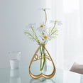 thumbnail image 5 of Modern Floral Centerpiece Arrangement | Artificial Flower Bouquet in Gold Glass Vase | Elegant Dining Table Decor for Living Room & Kitchen, 5 of 5