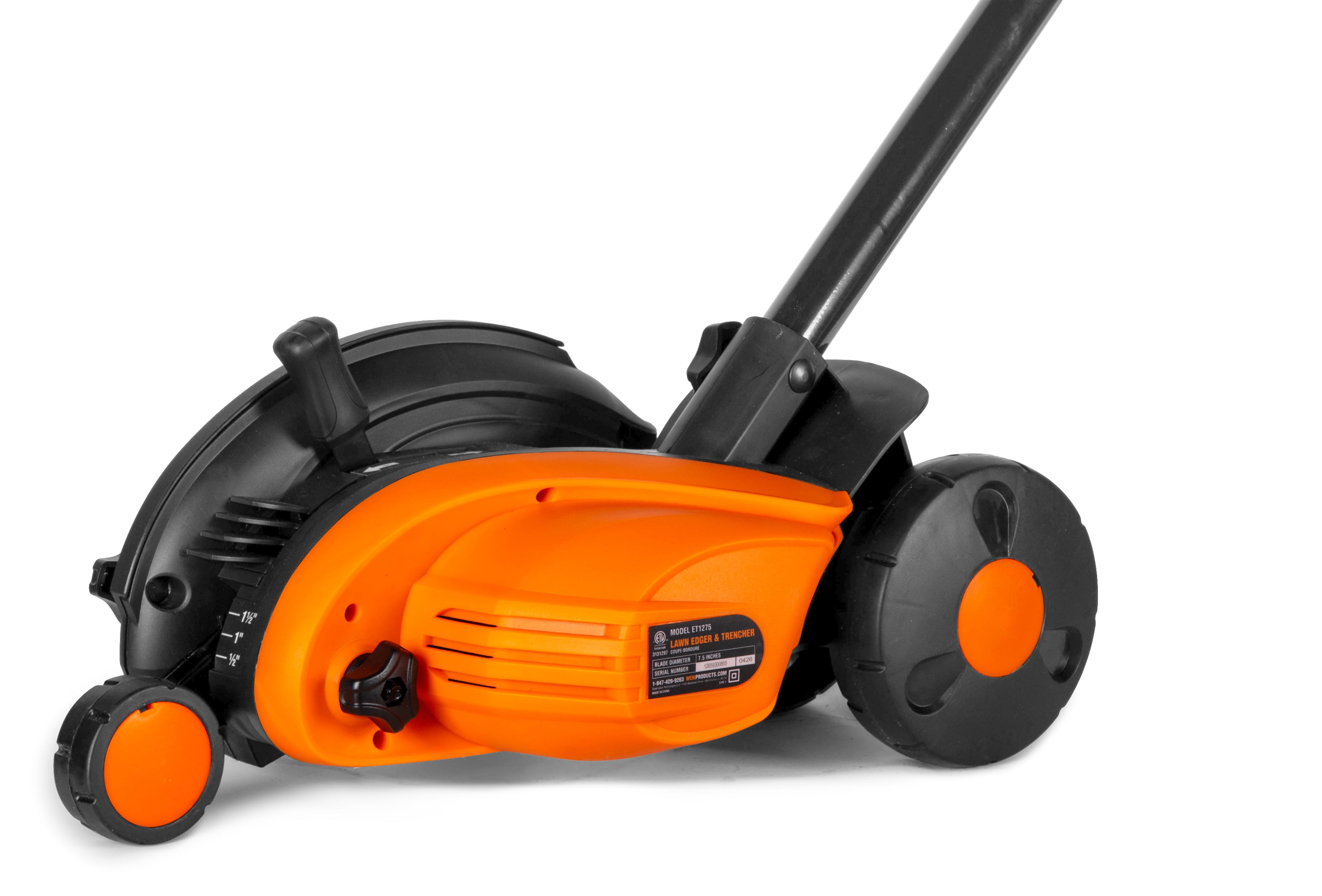 WEN ET1275 Electric Lawn Edger and Trencher, 12-Amp Corded, 7.5-Inch Blade