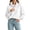 h706_White, variant on Zormilly Oversized Sweaters for Women Long Sleeve Mock Neck Soft Sweaters with Buttons Business Casual Tops, S-3XL