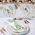 thumbnail image 2 of Cloth Napkins Set of 2 - 20x20 Inches, Happy Easter Washable Reusable Table Napkins, Spring Gnomes Rabbit Eggs Floral Lattice Soft & Absortbent Dining Napkin for Party Wedding Hotel Restaurant, 2 of 8